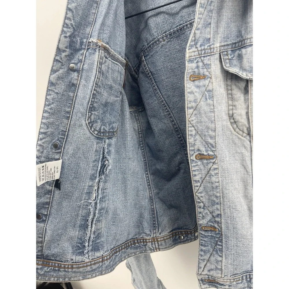 Vtg‎ D&G Dolce & Gabbana Denim Jacket Women XL Made In Italy Y2K Blue